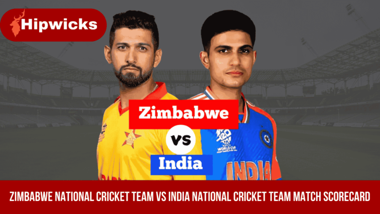 Zimbabwe National Cricket Team vs India National Cricket Team Match Scorecard